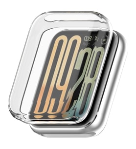 Microsonic Xiaomi Smart Band 8 Pro Kılıf 360 Full Round Soft Silicone Şeffaf (Şeffaf)