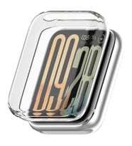 Microsonic Xiaomi Smart Band 8 Pro Kılıf 360 Full Round Soft Silicone Şeffaf (Şeffaf)