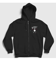 Presmono Unisex Siyah Noot Penguin Slipknot Fermuarlı Kapüşonlu Sweatshirt 385068tt