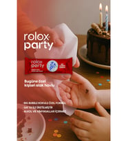 Rolox Party - 50 Paket - Özel Günler ve Partiler Için Kişisel Islak Havlu