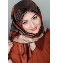 Levidor Yeni Sezon Trend Polyester 90x90 Twill (Tivil) Eşarp Modeli Tesettür Nağme Ürünü