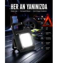 Kamp Işığı Çok Fonksiyonlu Taşınabilir Anahtarlık Kapak Açma Manyetik Özelliği