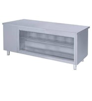 Iceinox Tezgah Tip Snack Buzdolabı Önü Camlı 4 Kapılı 560 Lt (Gri)