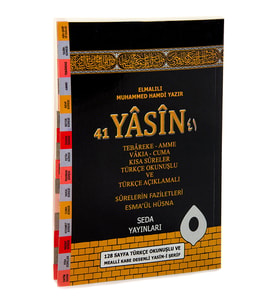 41 Yasin Türkçe Okunuşlu Mealli Kabe Desenli Orta Boy 128 Sayfa