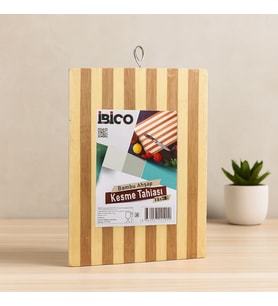 Northcity Bambu Kesme Tahtası 18x28x1.3 cm (Metal Kulplu)