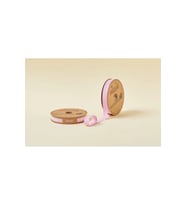 Biye Ekoseli Katlı E02 Pembe 2 Cm 25 Metre %65 Koton %35 Polyester