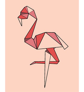 Flamingo Minimalist Sayılarla Boyama Seti 30x40 cm (Tuvale Gerili)
