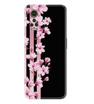 General Mobile GM 21 Pro GM 22 Pro Plus Kılıf Desemli Silikon Pink Flowers 3 1393