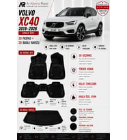 VOLVO XC40 2018-2026 Araca Özel 3D Paspas + 3D Bagaj Havuzu