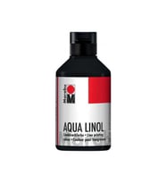 Marabu Aqua Linol Baskı Boyası Black 250 ml (Siyah)
