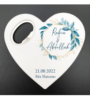 Nikah, Nişan, Kına, Söz, Sünnet, Doğum, Mezuniyet Hatırası Kalp Açacak Magnet MG Atölye