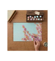 Japon Kiraz Çiçeği- Ağaç- Doğa Tasarımı 240 parça Ahşap Puzzle Ahşap Kutuda MP00185
