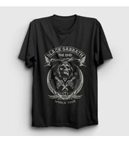 Presmono Unisex Siyah Tour Black Sabbath T-Shirt 18543tt