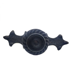 Antika Tarz Dekoratif Pirinç Çizgili Düğme - 35X100 Mm, Büyük, Oksit