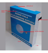mavi pleksi A-4 ramak kala kutusu