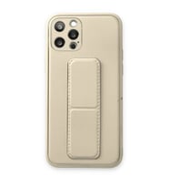 Apple İphone 12 Pro Kılıf Coco Deri Standlı Kapak - Beyaz