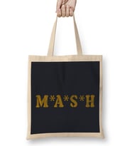 Retro MASH Logo Bez Çanta Uzun Saplı