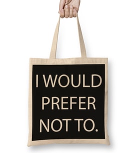 I Would Prefer Not To Zizek Bartleby Bez Çanta Uzun Saplı