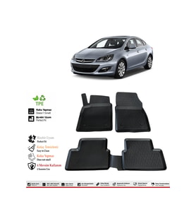 Opel Astra J 2011 Model 4D Havuzlu Paspas