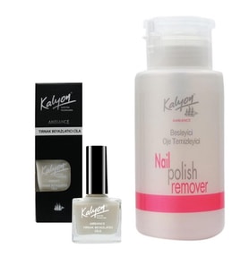 Kalyon Beyazlatıcı Cila+Pompalı Aseton 200Ml (Krem)