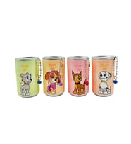 New-Max  Aksesuarlı Islak Mendil 4'lü Paket Toplam 96 Yaprak 24*4 Sevimli Köpek Desenli (Beyaz)