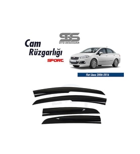 Cam Rüzgarlığı Fiat Linea 2006-2016  Mügen Tip Piano Black