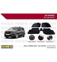 Opel Combo Havuzlu 3D Paspas Niken Siyah 2019+ Sonrası