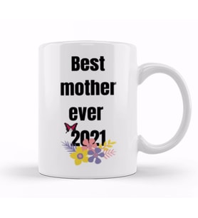 Best Mother Ever Moth 2021 Kupa Bardak Porselen