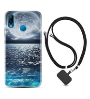 Huawei P20 Lite Mate 10 20 Lite Pro P40 Lite KılıfBoyun Askılı Silikon Great Moon 1301
