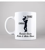 Babalar Günü Tasarımlı Kupa Kişiye Özel