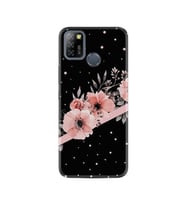 Infınıx Smart 5 Kılıf Desenli Silikon Kılıf Siyah Şerit Mermer 1298