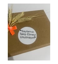 Sayfamızı Takip Etmeyi Unutmayın Siyah Yazı Yuvarlak Yapışkanlı Etiket 3x3 cm 150 adet
