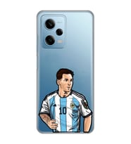Redmi Note 12 Pro 5G Uyumlu Lionel Messi Desenli Şeffaf Telefon Kılıfı
