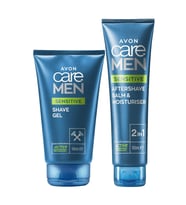 Care Men Sensitive Tıraş Jeli ve Sonrası Balmı ve Nemlendiricisi Paketi