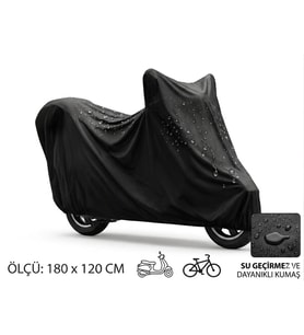 Motosiklet Ve Scooter Koruma Brandası – Su Ve Toz Geçirmez 180x120 Cm