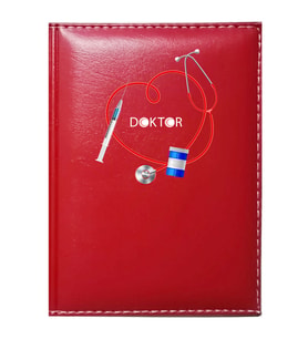 PROMOSYON DENİZİ  DOKTOR 6 GÖRSELLİ KIRMIZI RUHSAT KABI
