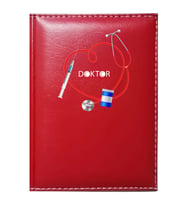 PROMOSYON DENİZİ  DOKTOR 6 GÖRSELLİ KIRMIZI RUHSAT KABI