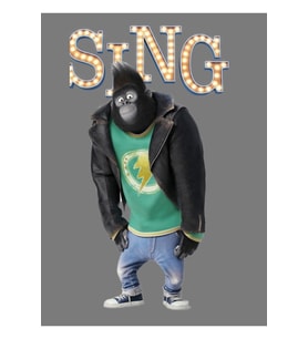 "sıng" Filminden Johnny Tablo Ahşap Poster Dekoratif