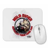 Wild Rider Pug Köpek Mouse Pad