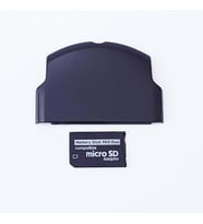 PSP Slim Kapak ve Memory Stick Pro Duo Adaptör Mikro SD Dönüştürücü PSP Kapak 2000 3000 (Siyah)