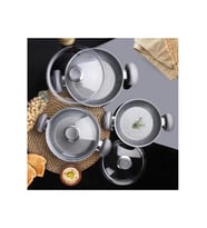 Oms 3004.04 Gri Sahan Seti 18-20-22 Cm