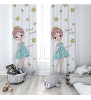 Çocuk Odası Dijital Baskılı 135x260cm Tek Kanat Fon Perde Model 00229