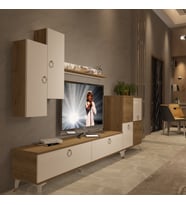 Decoraktiv Eko 6 Mdf Std Gold Tv Ünitesi Tv Sehpası - Pera Beyaz (Pera-Beyaz)