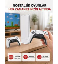 2 Kollu Kablosuz 4k Tv Uyumlu Klasik Oyun Konsolu