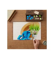 Çiçekler- Eldiven- Şapka- Bahçe Malzemeleri Tasarımı 240 parça Ahşap Puzzle Ahşap Kutuda MP00820