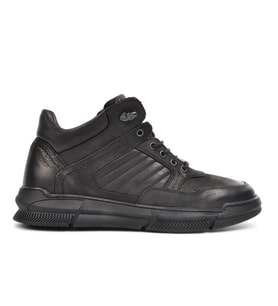 Pierre Cardin 77554 Nubuk Hakiki Deri Erkek Bot (Siyah)
