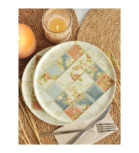 Dekor Dijital Mix 2 li Pasta Tabağı 22 cm