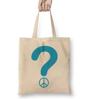 Retro Question Peace Bez Çanta Uzun Saplı