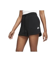 Sportswear Essential Women's French Terry Shorts Black Pamuklu Kısa Kadın Şort Siyah