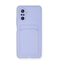 Xiaomi Mi 11i Kılıf Kelvin Kartvizitli Silikon - Lila